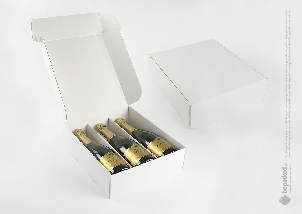 Doos voor champagne flessen - BePacked